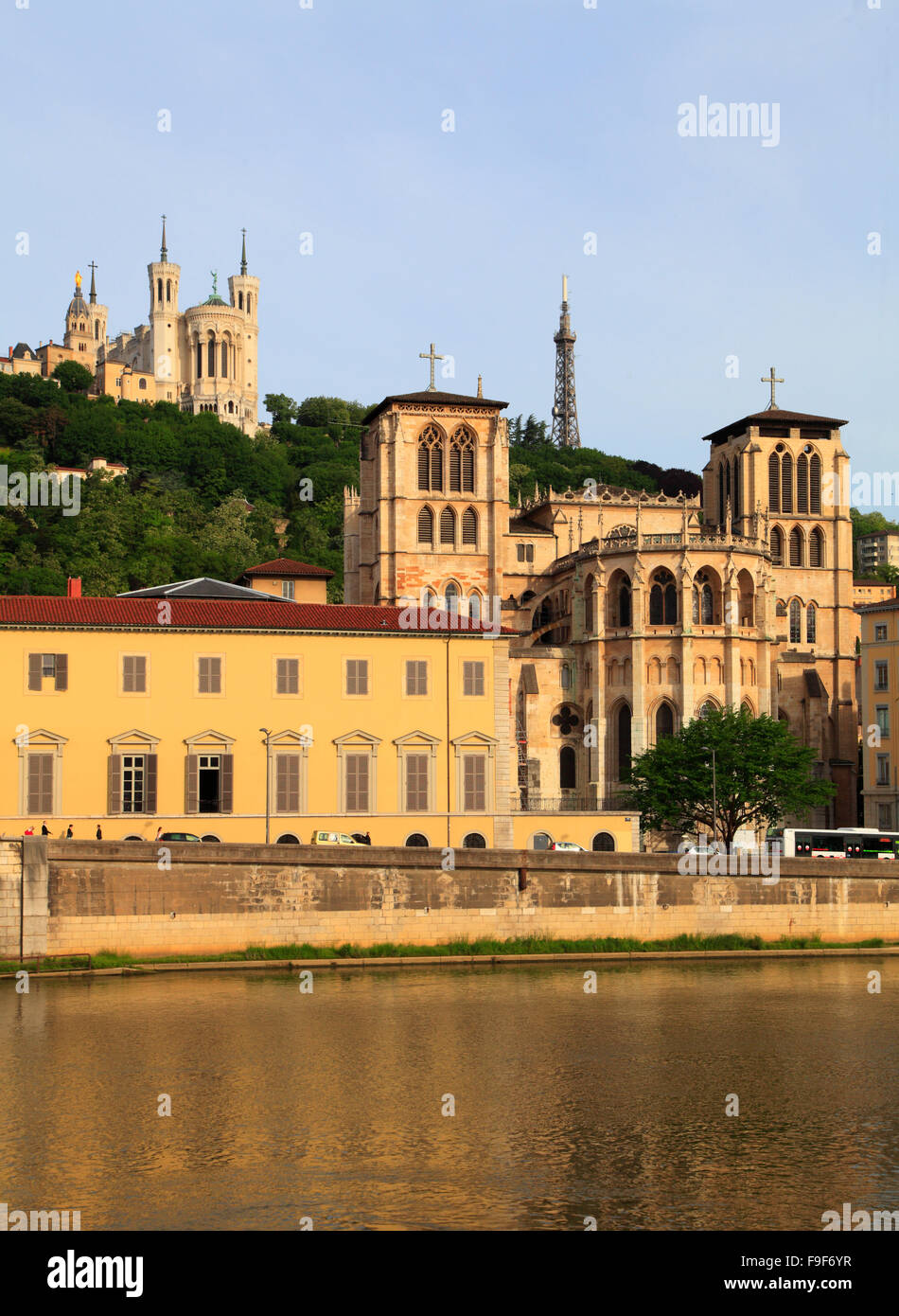 Francia Rhône-Alpes Lione Vieux-Lyon città vecchia skyline Foto Stock