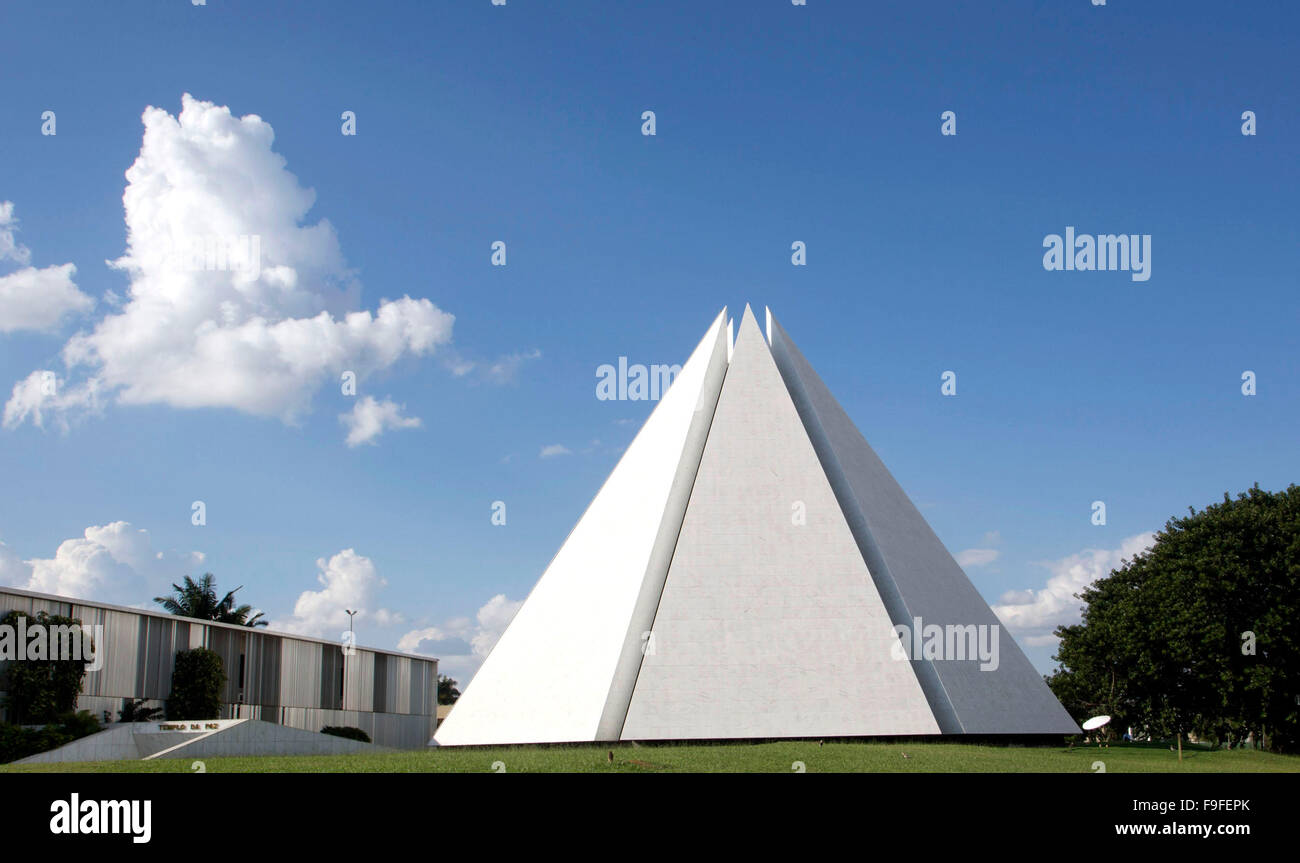 Brasilia, tempio da Boa Vontade, tempio della Buona Volontà Foto Stock