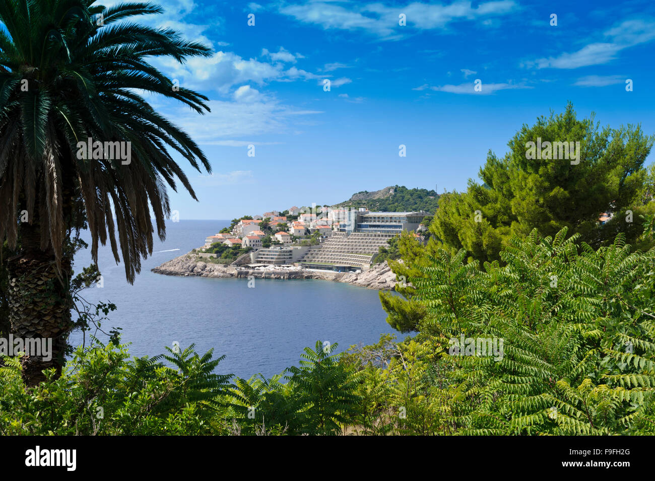 Vista panoramica della Rixso hotel in Dubrovnik, Croazia. Foto Stock