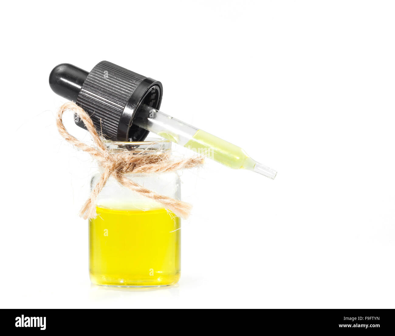 Olio essenziale di limone Foto Stock
