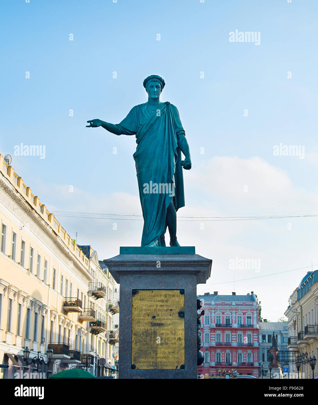 Monumento del duca de Richelieu in Odessa, Ucraina Foto stock Alamy