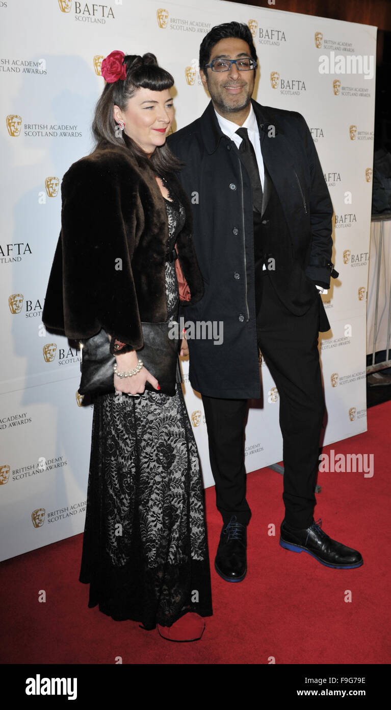 Le stelle e gli ospiti arrivano per il 2015 BAFTA Awards Scozia a Glasgow. Dotato di: Sanjeev Kohli dove: Glasgow, Regno Unito quando: 15 Nov 2015 Foto Stock