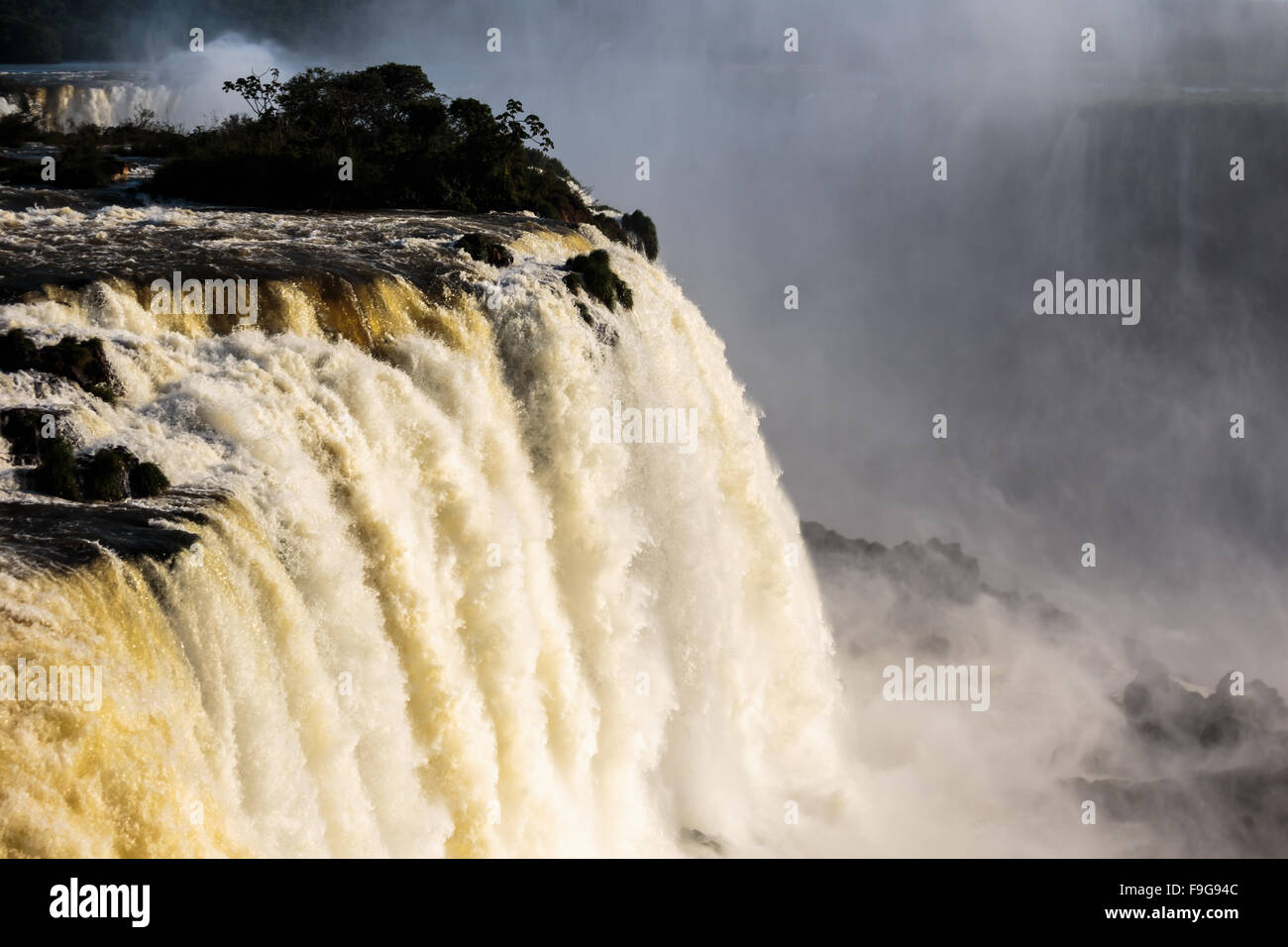 Iguazy Falls, vista dal lato Brasiliano , Foz do Iguazu, Brasile, Novembre 2015 Foto Stock