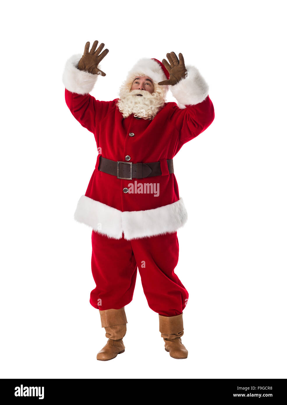 Santa Claus prestidigitazione ritratto completi Foto Stock