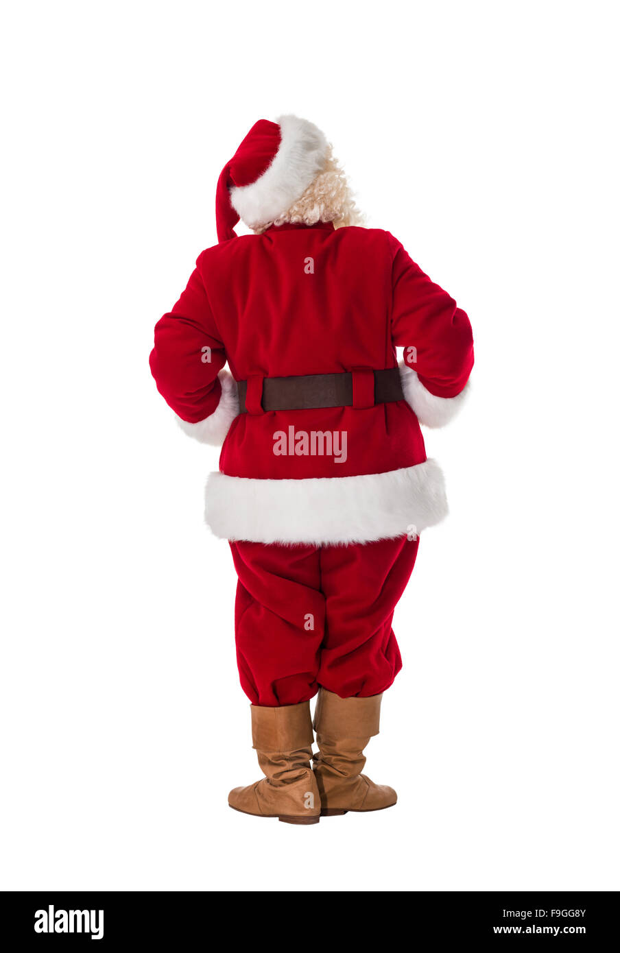 Santa Claus ritratto completi da dietro Foto Stock