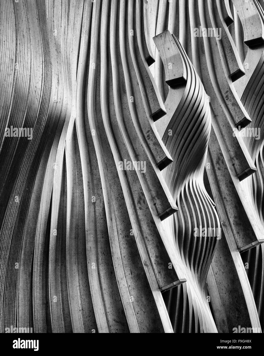 Vista ravvicinata della scultura in parata, Swindon, Wiltshire, Inghilterra, Regno Unito Foto Stock