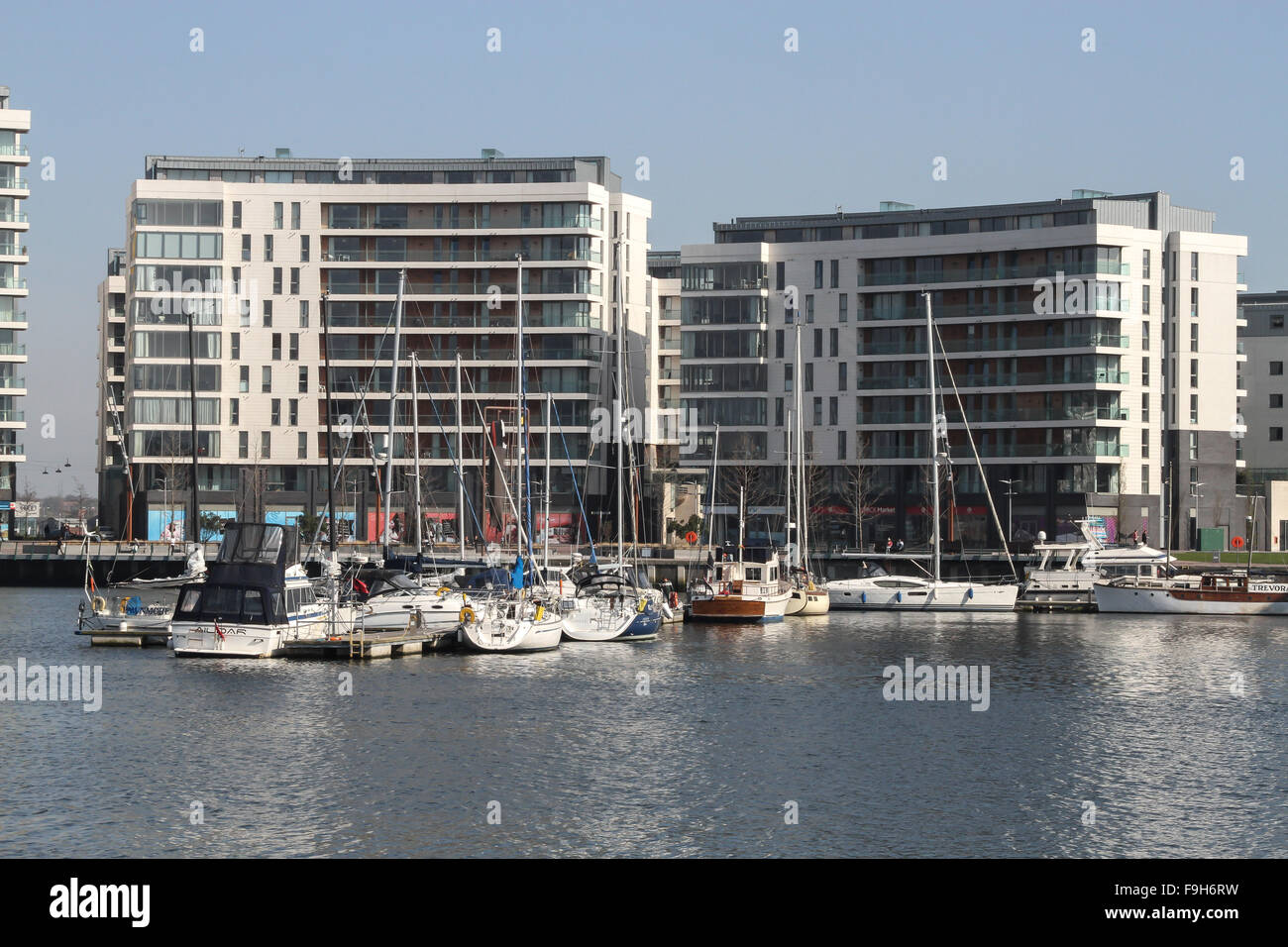 Il Belfast Harbour Marina Foto Stock