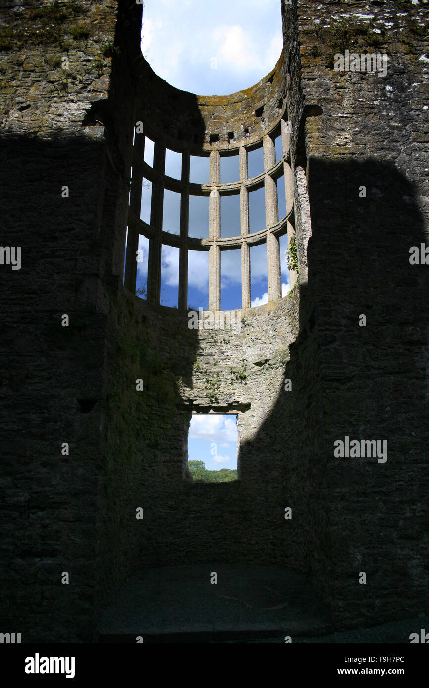 Carew Castle, Pembrokeshire, Galles del Sud Foto Stock