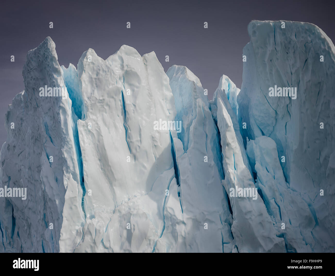 Il ghiaccio al fiordo di Ilulissat Groenlandia Foto Stock