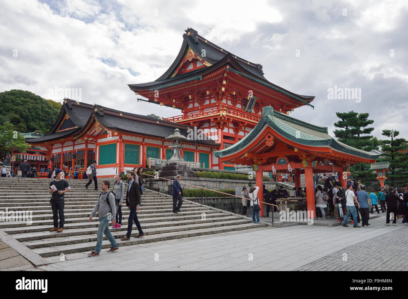 Fushimi inary tempio giapponese di Kyoto Foto Stock