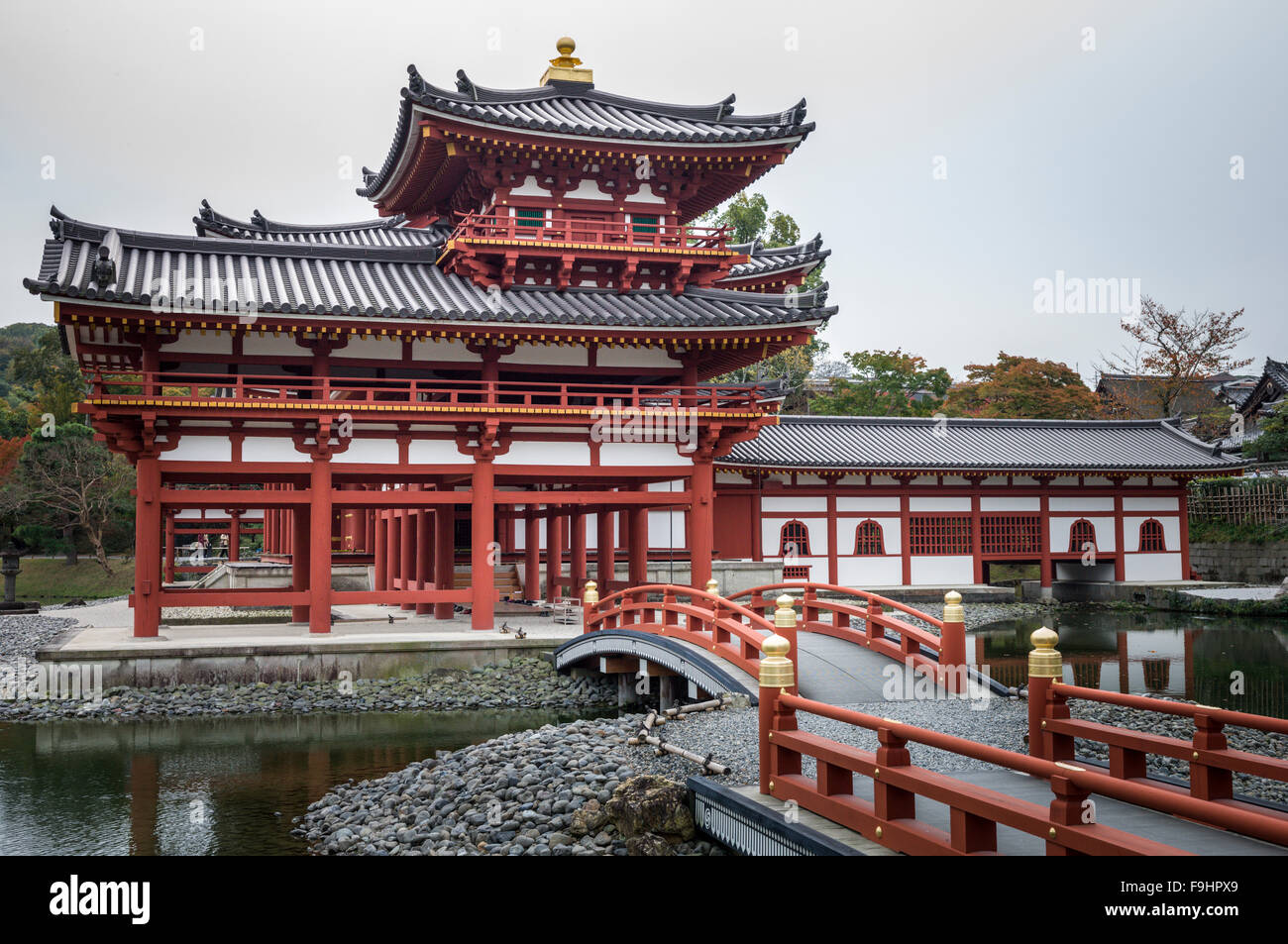 Byodoin temple Uji Giappone Foto Stock