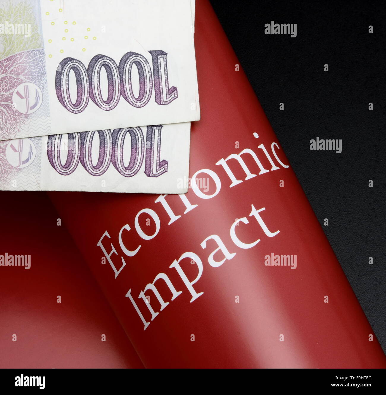 Impatto economico Foto Stock