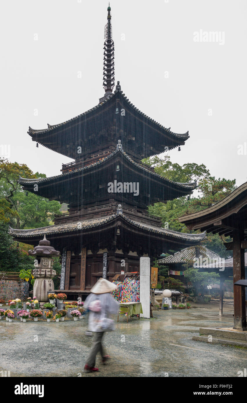 Tempio ISHITE (670 D.C.) MATSUYAMA GIAPPONE Foto Stock