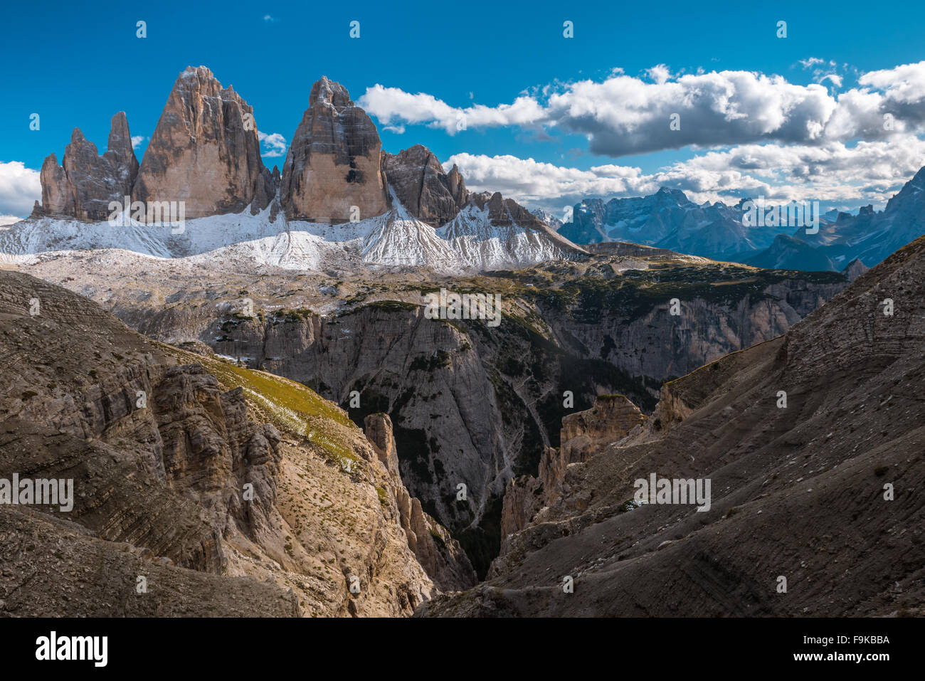 Alpi vista montagne Foto Stock