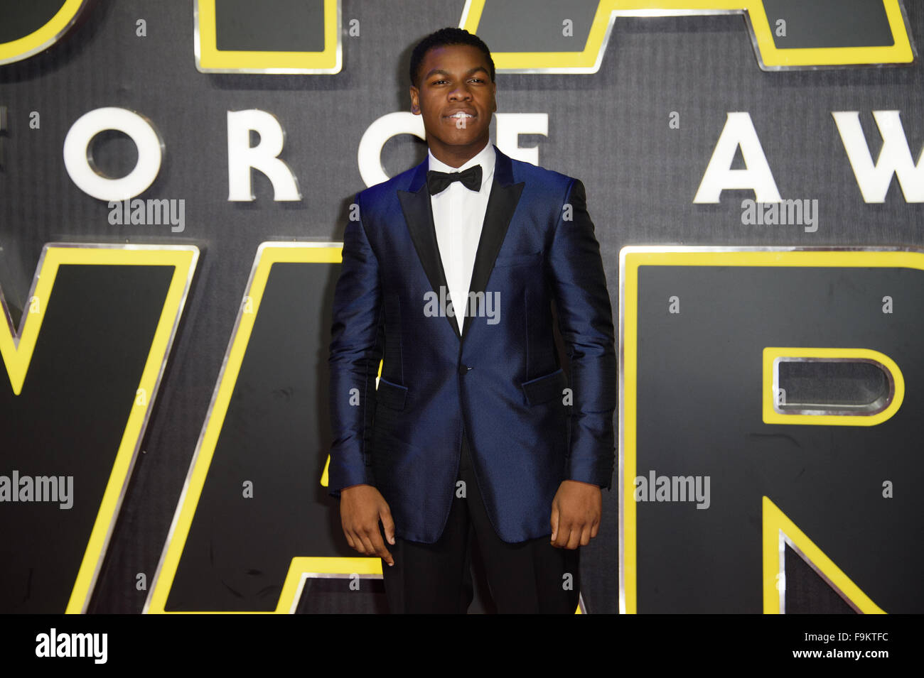 John Boyega presso la "Star Wars: La forza risveglia ' premiere a Londra Foto Stock