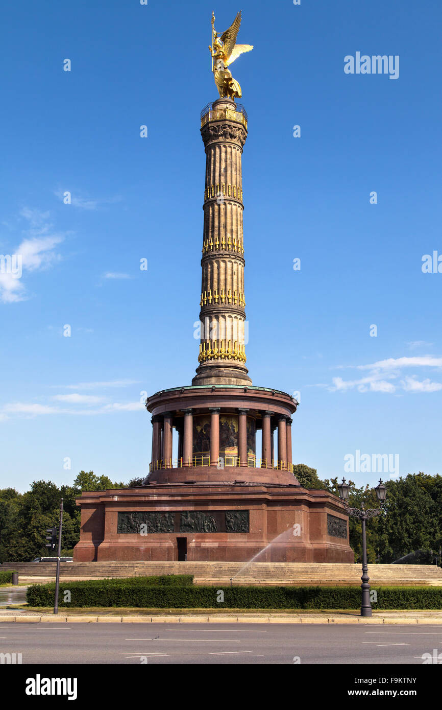 Berlin Siegessaule, la Colonna della Vittoria di Berlino, Germania. Foto Stock