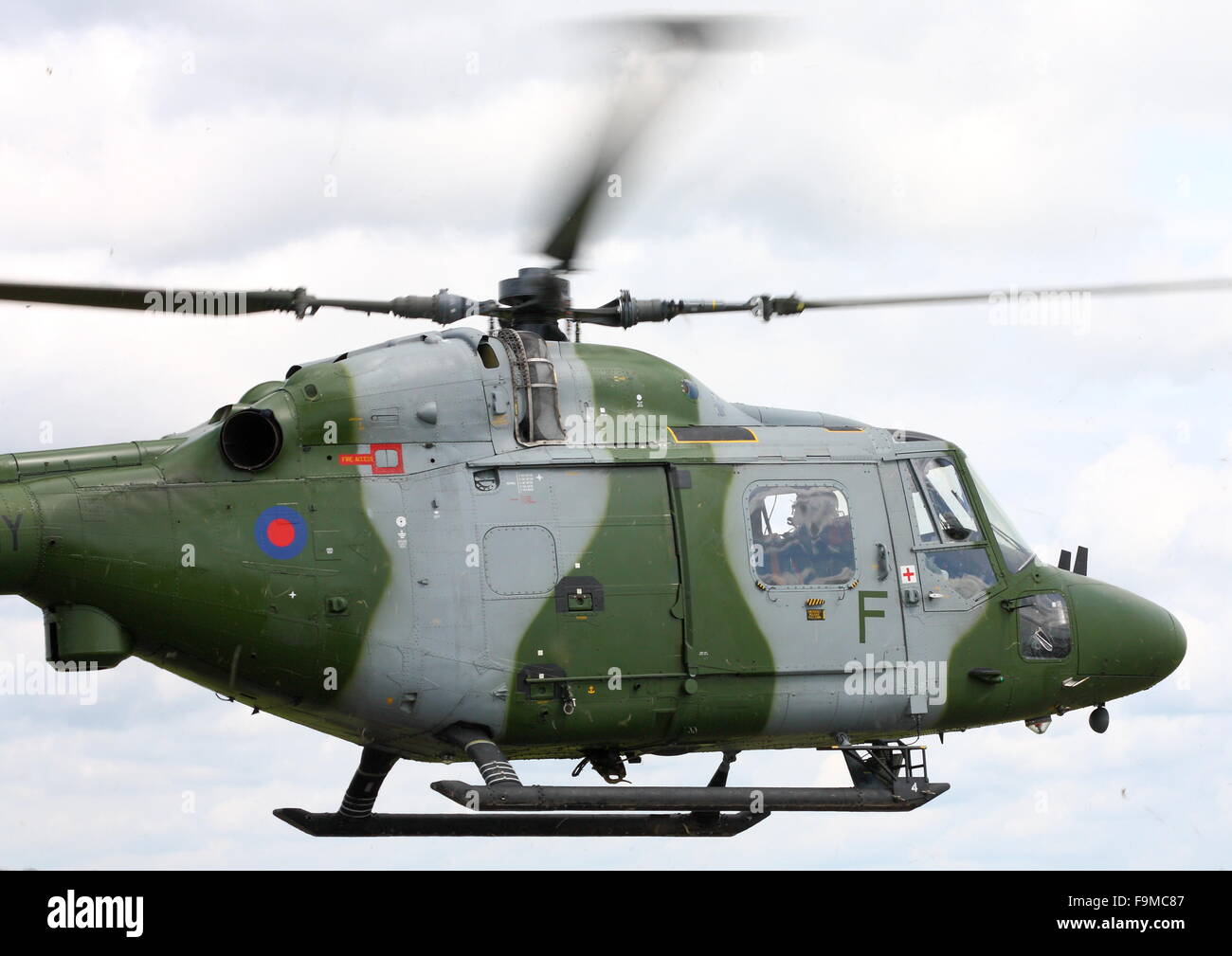 Westland Lynx AH7 azionato dal corpo dell'aria dell'esercito a Abingdon Airfield, Oxfordshire, Regno Unito durante l'aria & Country Visualizza Foto Stock