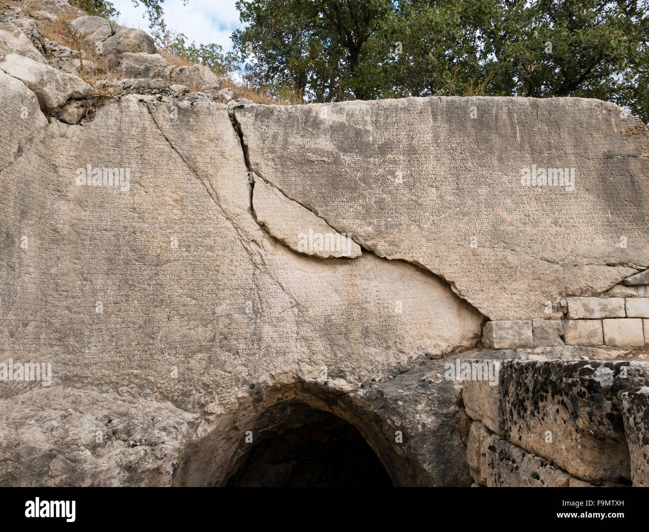 Le rovine della città antica di Arsemia, Kahta, Adıyaman, Anatolia sud-orientale, in Turchia. Foto Stock