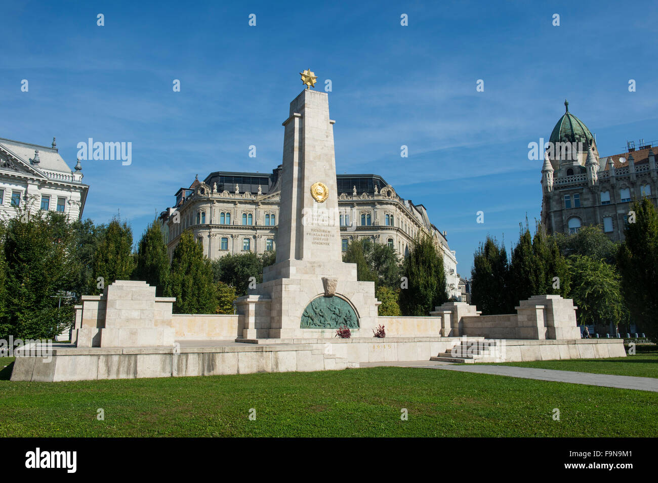 Guerra sovietica memorial, Budapest, Ungheria Foto Stock