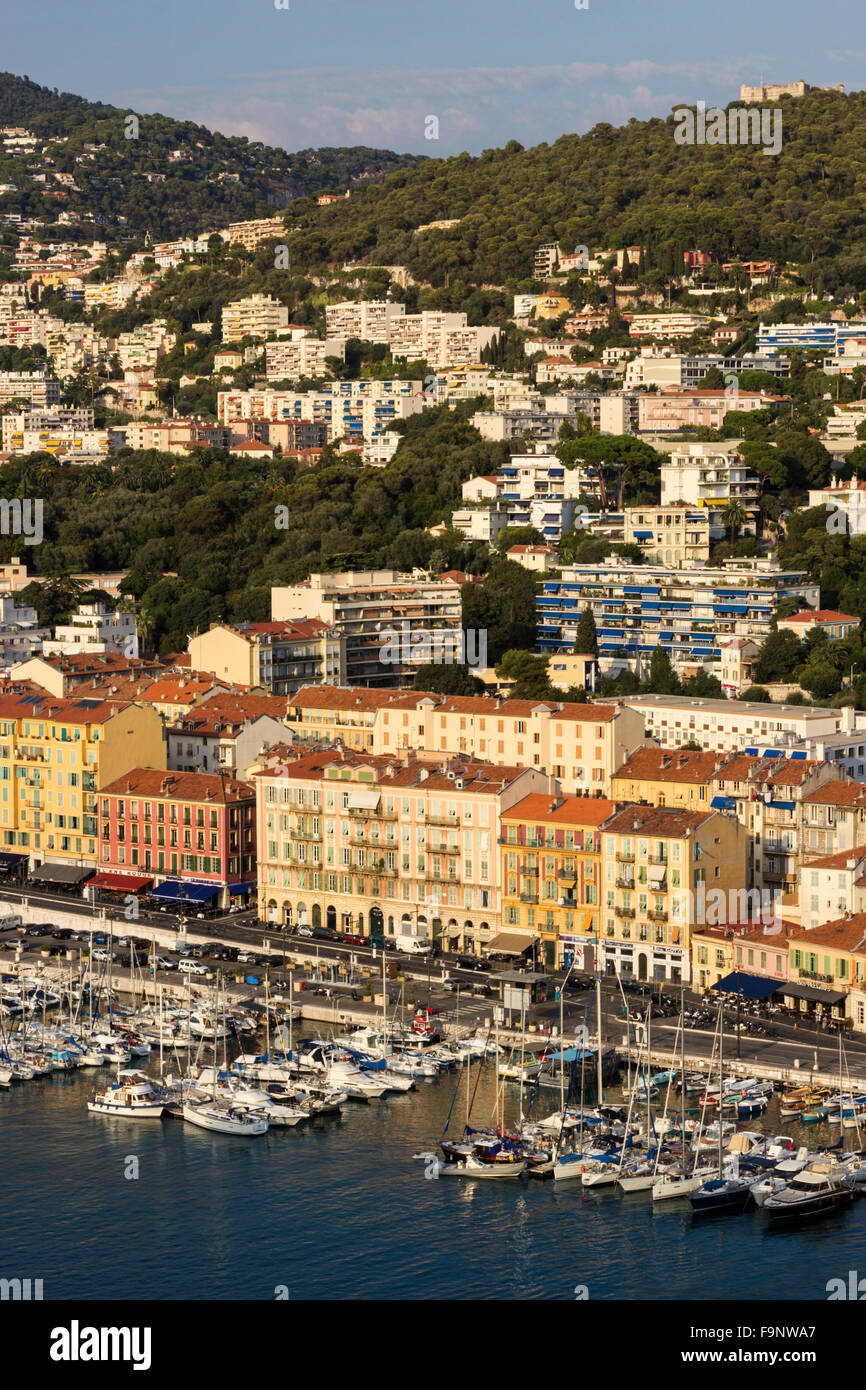 Porto di Nizza in Francia nel pomeriggio Foto Stock