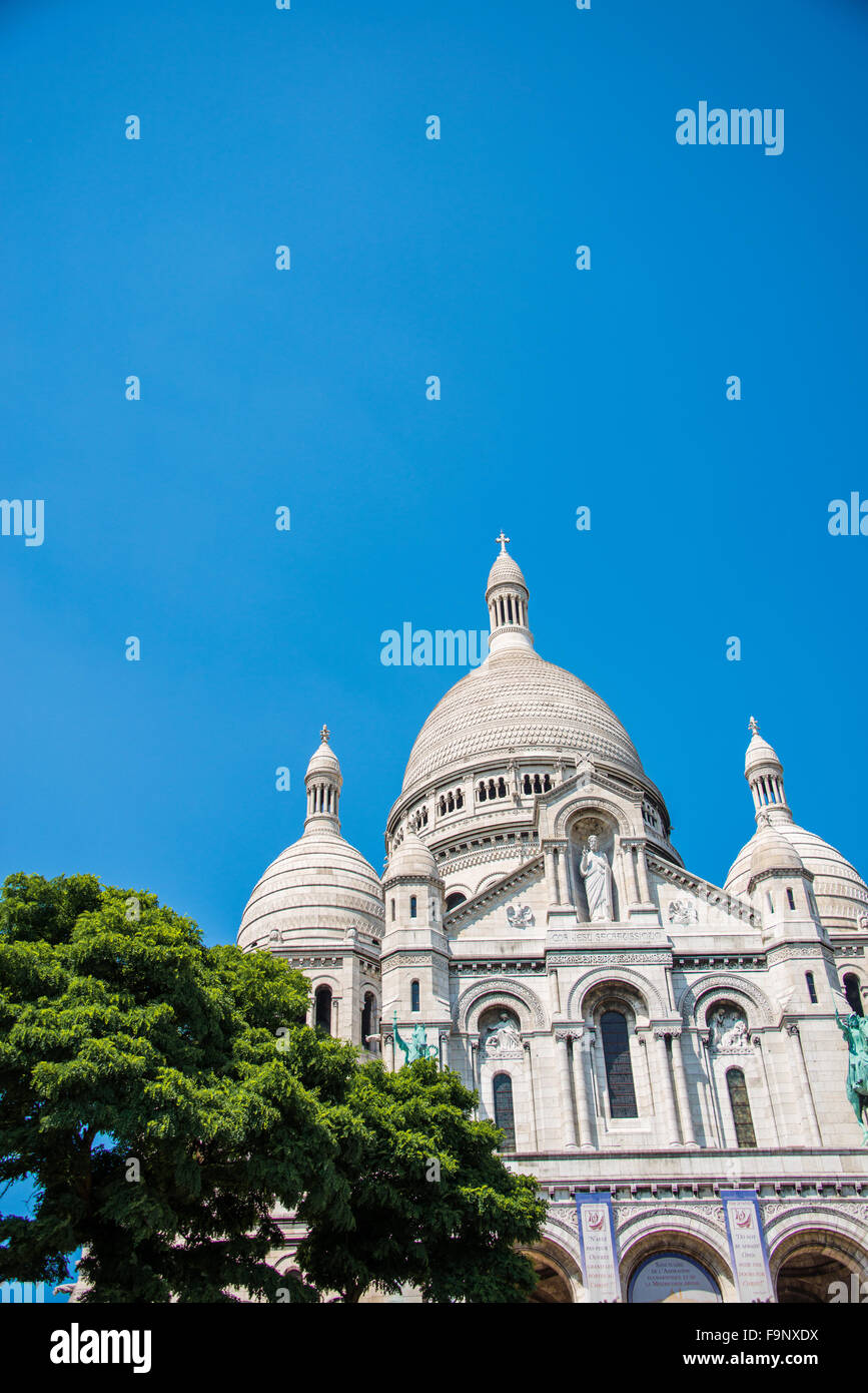 Basilique du Sacre Coeur a Parigi Foto Stock