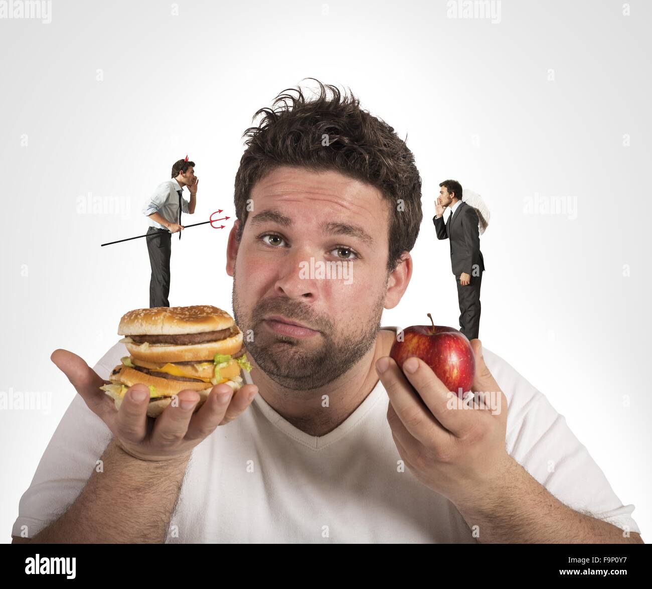 La dieta rimorsi di coscienza Foto Stock