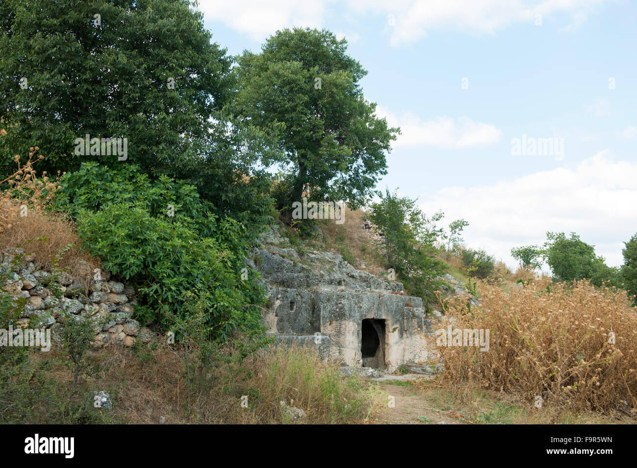 Türkei, westliche Schwarzmeerküste, Ausgrabung der antiken Stadt Hadrianopolis bei der Stadt Eskipazar in der Provinz Karabük, r Foto Stock