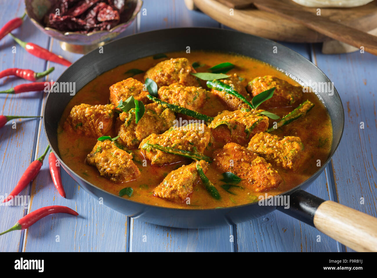 Il Malabar pesce al curry. India cibo Foto Stock