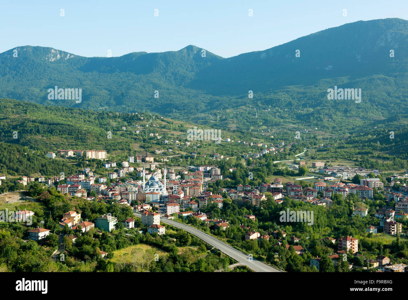 Türkei, westliche Schwarzmeerküste, CIDE, Blick auf die Stadt Foto Stock