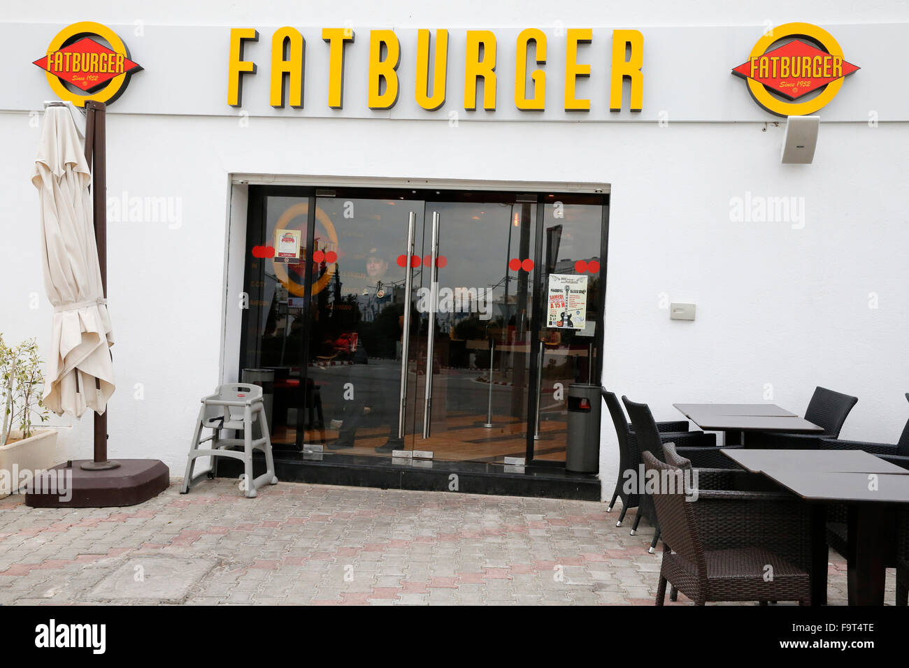 Un ristorante fast food Foto Stock