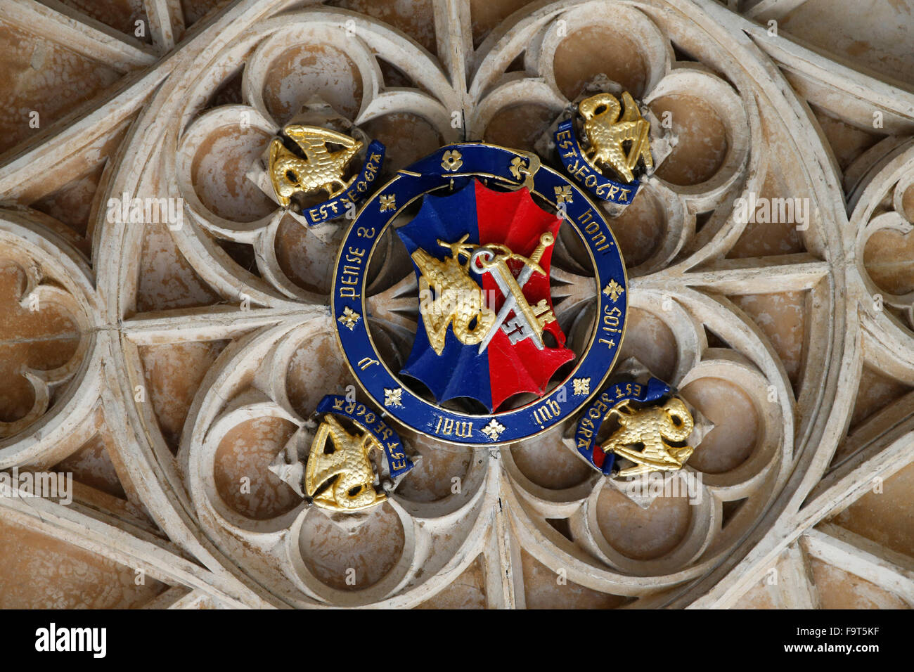 Il Corpus Christi College di Oxford. Portico soffitti. Foto Stock