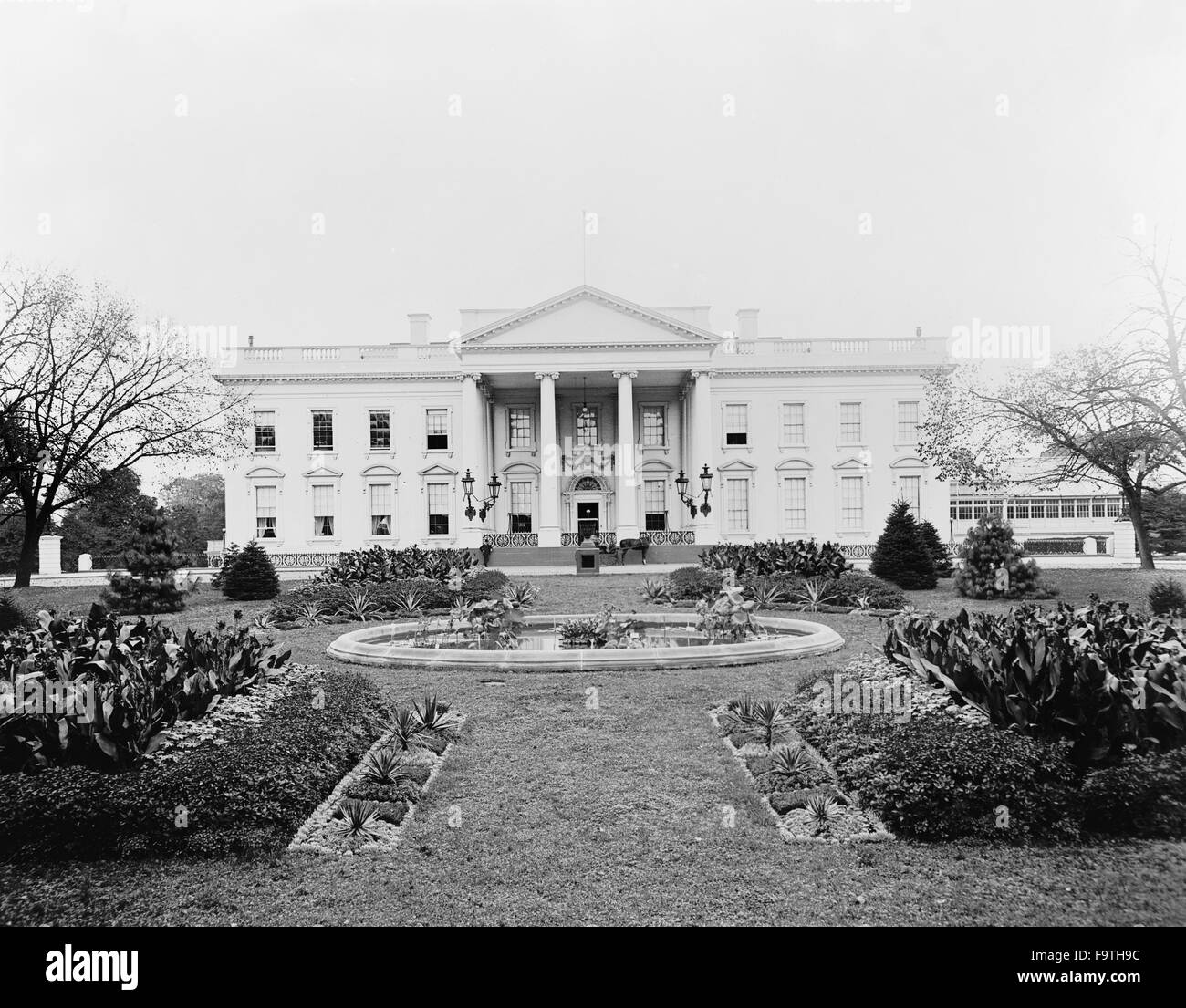 La Casa Bianca di Washington, D.C., USA, circa 1900 Foto Stock