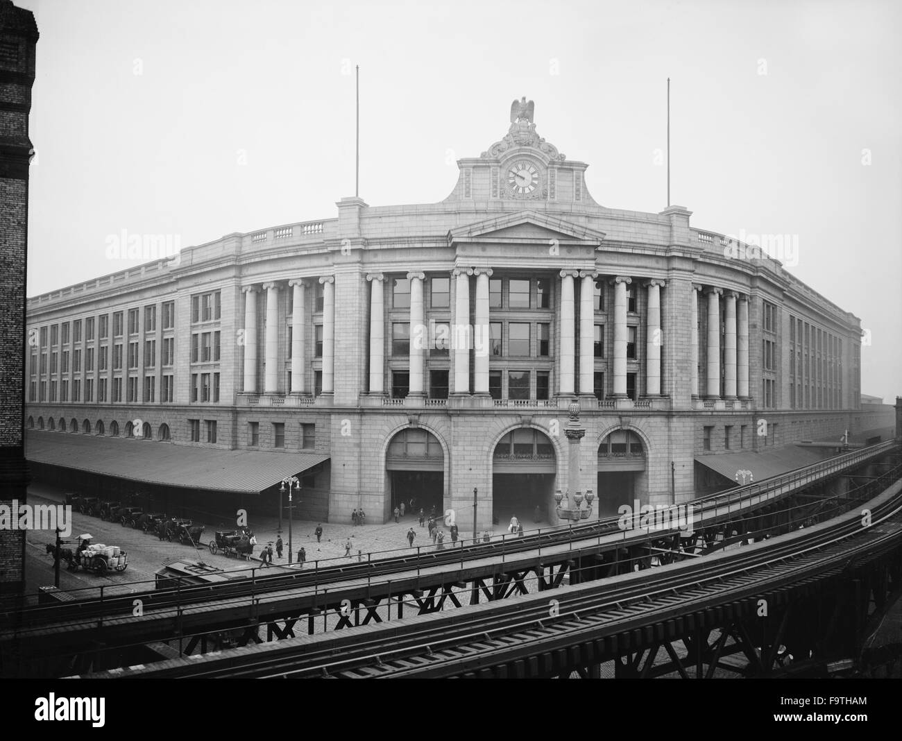 A sud della stazione terminale, Boston, Massachusetts, USA, circa 1904 Foto Stock