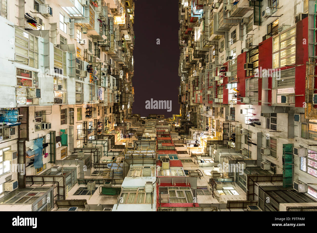 Edificio di appartamenti in Quarry Bay, Hong Kong Foto Stock