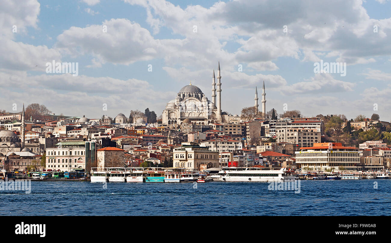 La Moschea di Suleymaniye - Istanbul Foto Stock