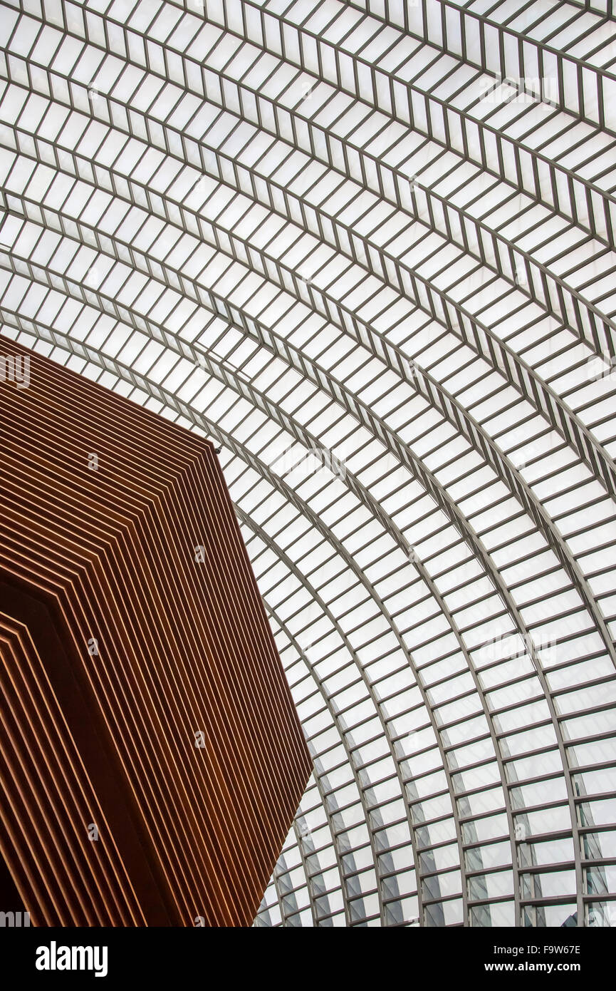 Vista interna del Kimmel Center per le Arti dello spettacolo; massimale Dettaglio, Philadelphia, Pennsylvania, STATI UNITI D'AMERICA Foto Stock