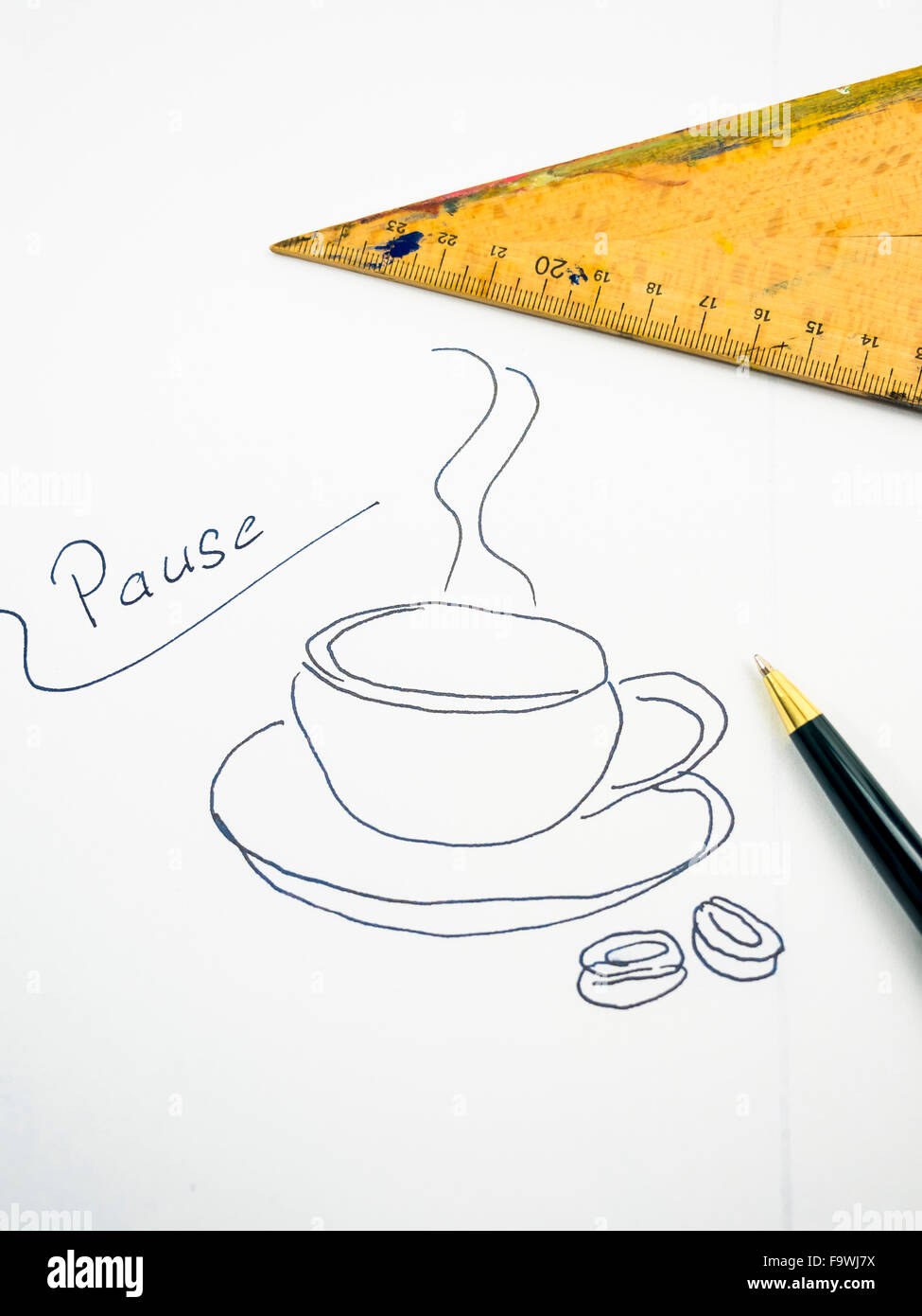 Immagine simbolica, coffee break Foto Stock