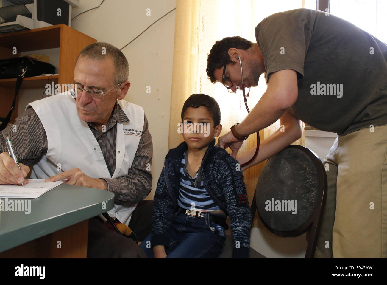 I medici per i diritti umani, una ONG israeliane, corre aprire cliniche della Cisgiordania. Foto Stock