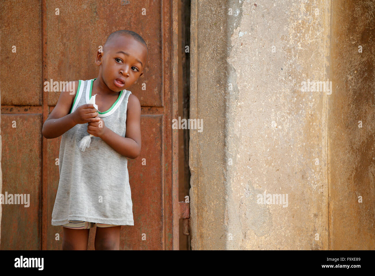 Ragazzo africano. Ritratto. Foto Stock