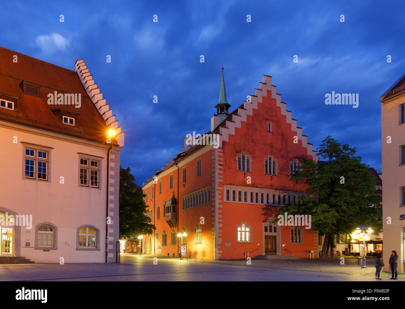 Germania Baden-Wuerttemberg, Ravensburg, Municipio di Marienplatz Foto Stock