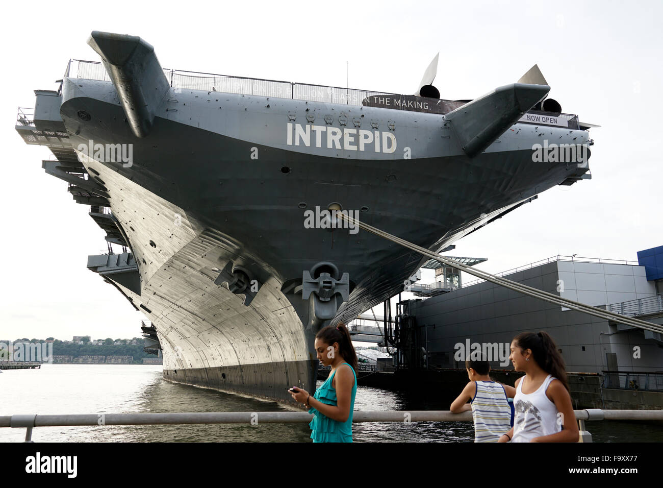 USS Intrepid Sea-Air-Space Museum, Manhattan, New York City, Stati Uniti d'America Foto Stock