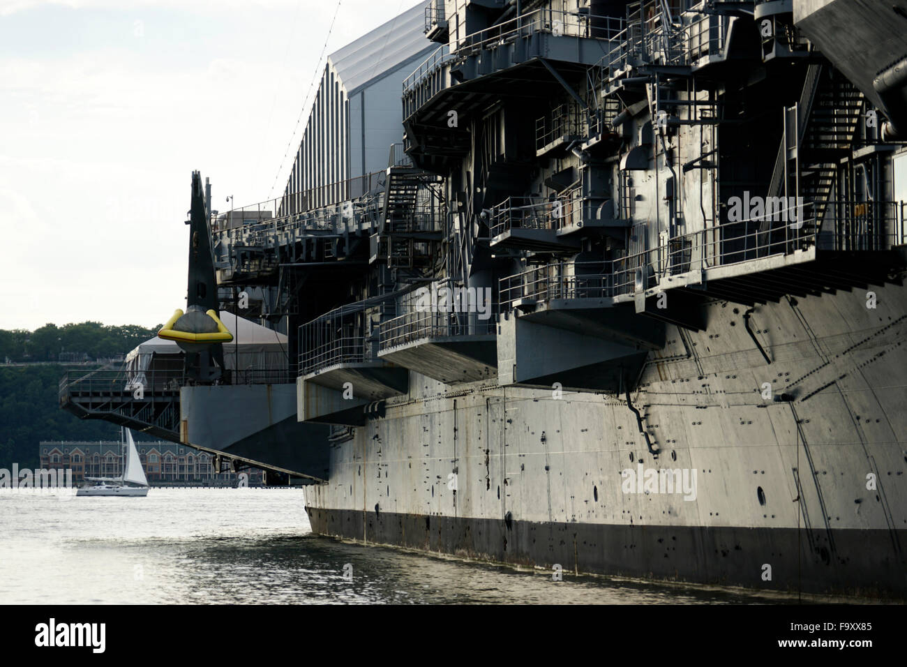 USS Intrepid Sea-Air-Space Museum, Manhattan, New York City, Stati Uniti d'America Foto Stock