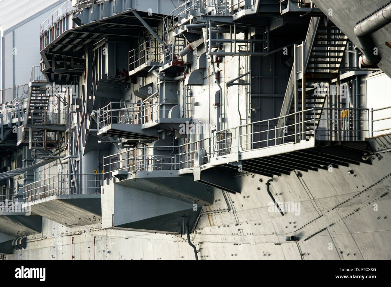 USS Intrepid Sea-Air-Space Museum, Manhattan, New York City, Stati Uniti d'America Foto Stock