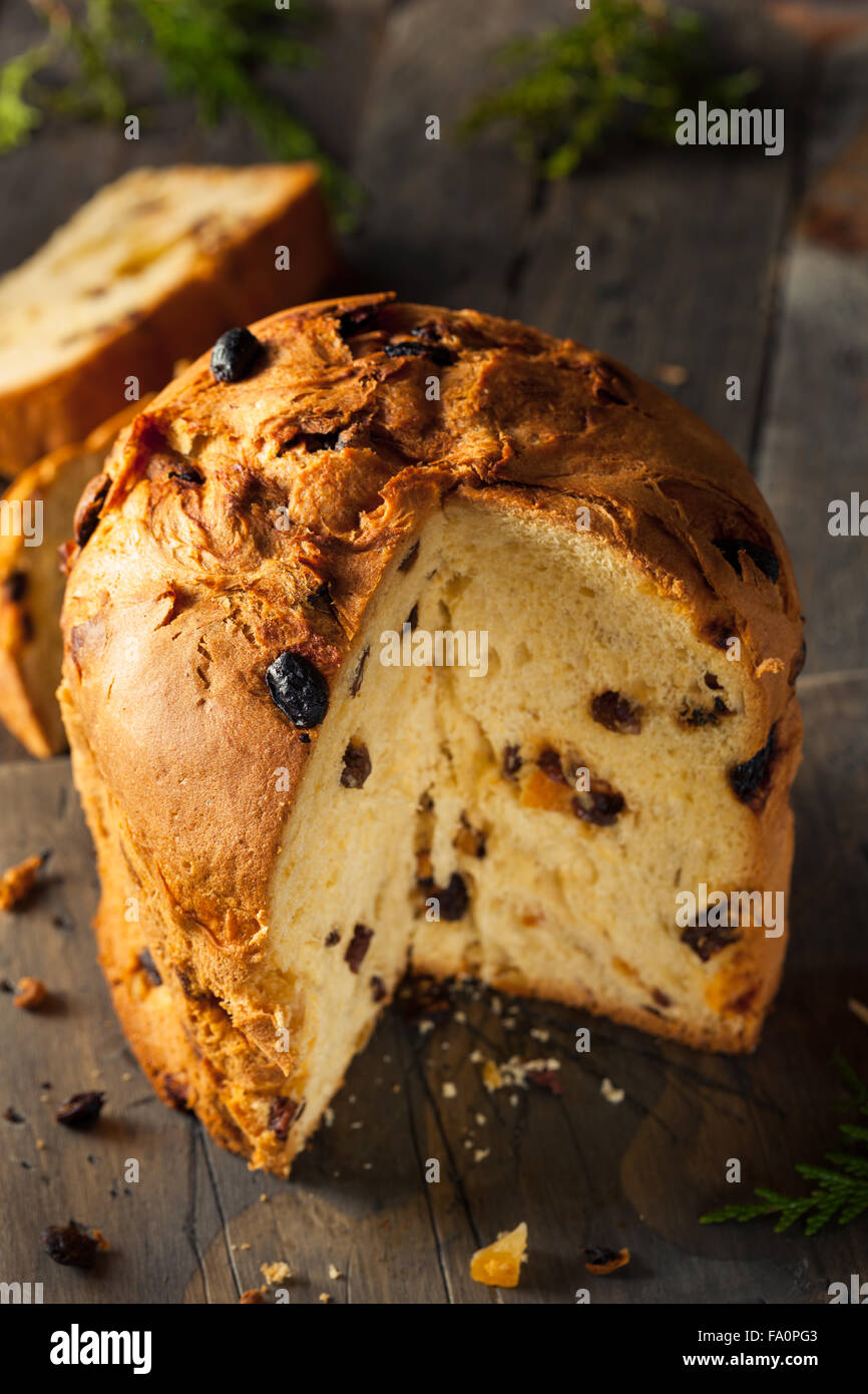 In casa natale anche il panettone pane con frutta Foto Stock