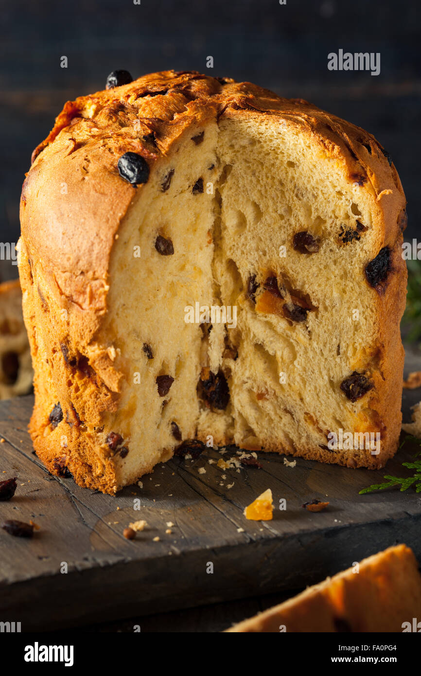 In casa natale anche il panettone pane con frutta Foto Stock
