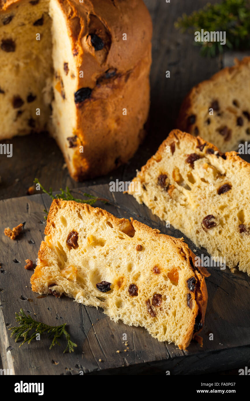 In casa natale anche il panettone pane con frutta Foto Stock