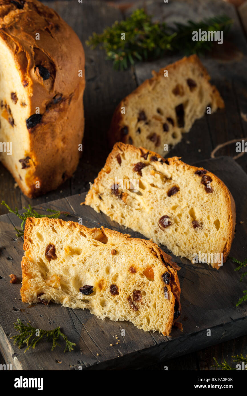 In casa natale anche il panettone pane con frutta Foto Stock