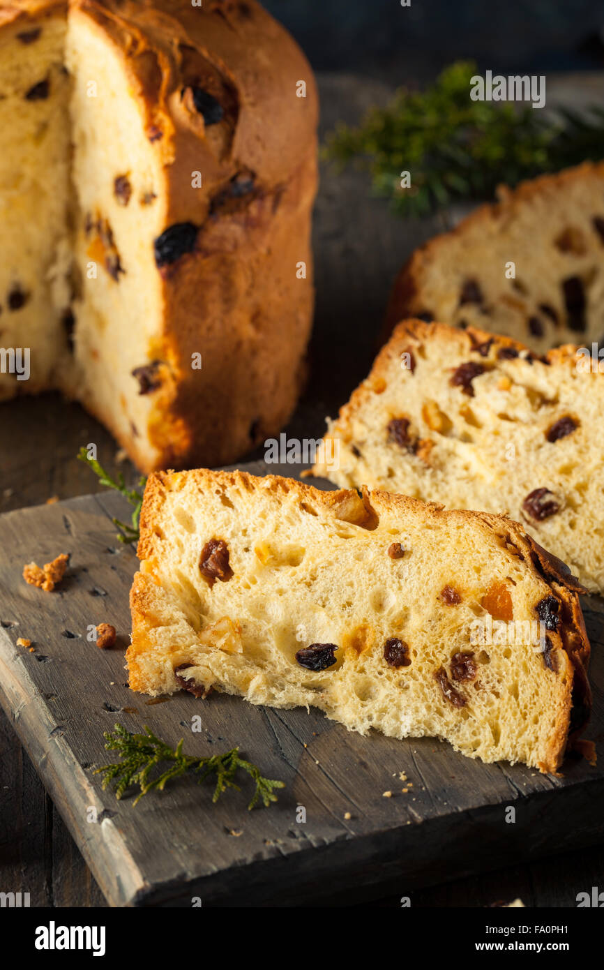 In casa natale anche il panettone pane con frutta Foto Stock