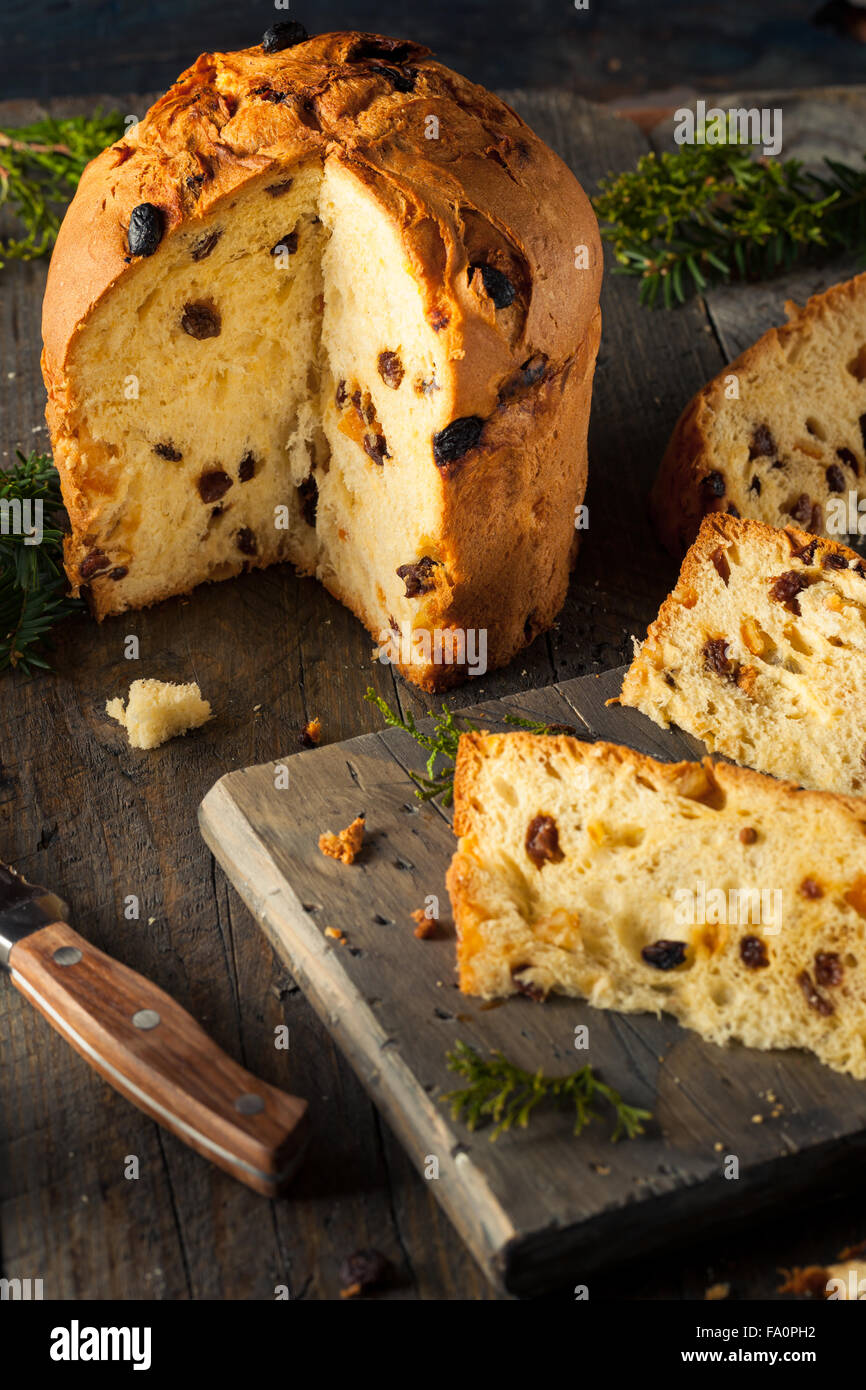 In casa natale anche il panettone pane con frutta Foto Stock