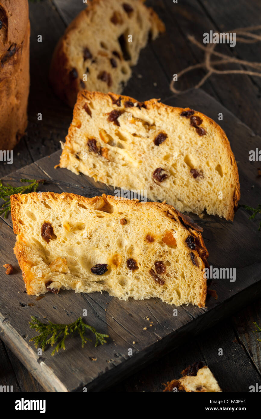 In casa natale anche il panettone pane con frutta Foto Stock